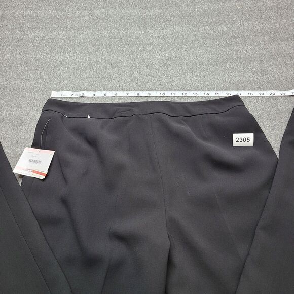 Kasper Pants Womens 10 Petite Black Classic Fit Kate Dress Career Trousers Lined - Picture 11 of 14